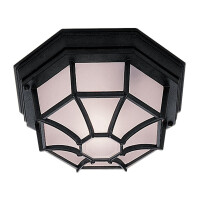 2942BK Vermont Flush zewnętrzny Light - Aluminium &amp; szkło, IP44 Searchlight