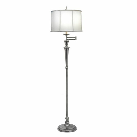 SF-ARLINGTON-AN Lampa podłogowa Arlington 1 Light Swing Arm – antyczny nikiel Elstead - Mega RABATY w koszyku %