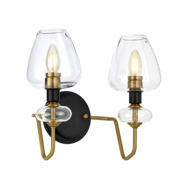 DL-ARMAND2-AB Lampa ścienna Armand 2 Light – postarzany mosiądz Elstead - Mega RABATY w koszyku %
