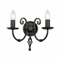 ART2-BLACK Lampa ścienna Artisan 2 Light – czarna Elstead - Mega RABATY w koszyku %