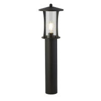 8478-730 Pagoda 730mm Słupek ogrodowy - czarny Metal &amp; Clear szkło, IP44 Searchlight