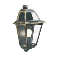 1523 New Orleans zewnętrzny Kinkiet - czarny złoty, szkło, IP44 Searchlight