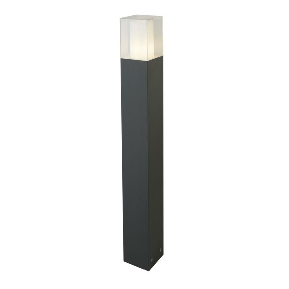 2582-900GY Granada 900mm Słupek ogrodowy - Dark Grey &amp; Clear Shade, IP44 Searchlight