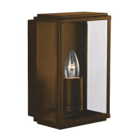 8204RUS Box zewnętrzny Wall &amp; Porch Light - Rustic brązowy &amp; szkło Searchlight