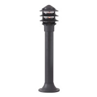 1076-730 Bollards 730mm Słupek ogrodowy - czarny Aluminium &amp; szkło, IP44 Searchlight