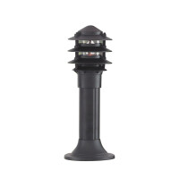 1075-450 Bollards 450mm Słupek ogrodowy - czarny Aluminium &amp; szkło, IP44 Searchlight