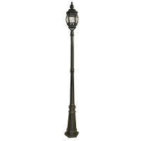 7174 Bel Aire 221cm Słupek ogrodowy - Silk czarny &amp; szkło, IP44 Searchlight