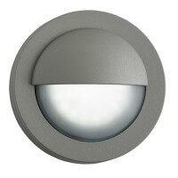 1402GY Bangor LED zewnętrzny Flush-Grey Aluminium &amp; Polycarbonate,IP44 Searchlight