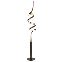 EU2813RU Ribbon LED Twist Lampa podłogowa - czarny Metal &amp; Opal Searchlight