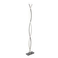 EU5679CC Platt LED Wave Lampa podłogowa - Chrome &amp; Opal Searchlight