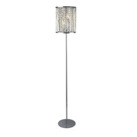 EU8932CC Elise 2Lt Lampa podłogowa - Chrome &amp; kryształ Drops Searchlight