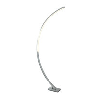 EU1070SS Colton LED Curved Lampa podłogowa - satyna srebrny &amp; Opal Searchlight