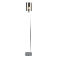 EU9053CC Catalina Lampa podłogowa - Chrome &amp; Smoked szkło abażur Searchlight