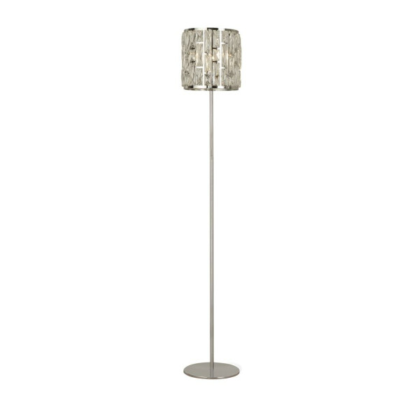EU6589CC Bijou Lampa podłogowa - Chrome &amp; kryształ szkło Searchlight