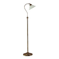EU9122AB Adjust Lampa stojąca podłogowa - antyczny mosiądz &amp; Scavo szkło Shade Searchlight
