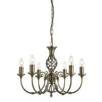 8396-6 Zanzibar 6Lt Lampa wisząca - antyczny mosiądz Searchlight