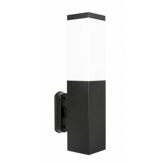Inox Kwadratowa Black SS802-A BL  Kinkiet ogrodowy czarny SU-MA - Mega RABATY W KOSZYKU %