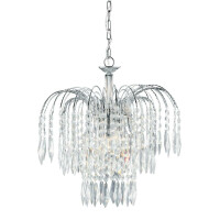 4173-3 Waterfall 3Lt Lampa wisząca - Chrome &amp; kryształ Searchlight