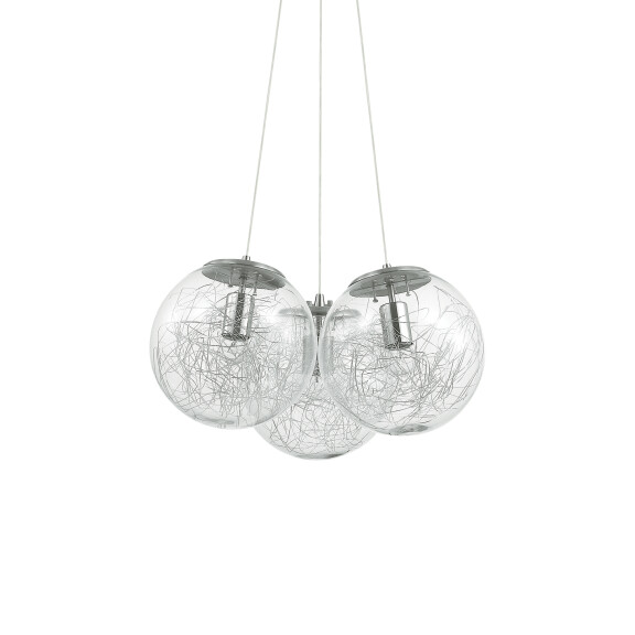 176031 Lampa wisząca mapa sat sp3 nickel Ideal Lux - Mega RABATY w koszyku %