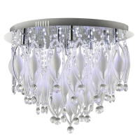 2459-9CC Spindle 9LT LED Remote Control Flush - Chrome &amp; szkło Searchlight