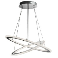 5882-2CC Solexa 2Lt LED Lampa sufitowa - Chrome &amp; Frosted Acrylic Searchlight