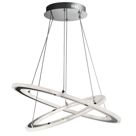 5882-2CC Solexa 2Lt LED Lampa sufitowa - Chrome &amp; Frosted Acrylic Searchlight