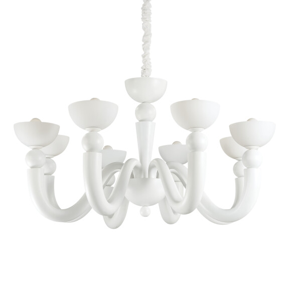 094007 Lampa wisząca bon bon sp8 white Ideal Lux - Mega RABATY w koszyku %