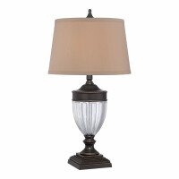 QZ-DENNISON-PB Lampa stołowa Dennison 1 – brąz Paladian Elstead - Mega RABATY w koszyku %
