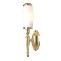 BATH-DRYDEN5-PB Lampa ścienna Dryden 1 Light – polerowany mosiądz Elstead - Mega RABATY w koszyku %