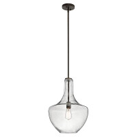 KL-EVERLY-P-M-OZ Zawieszka Everly 1 Light Medium – Olde Bronze Elstead - Mega RABATY w koszyku %