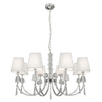 6888-8CC Portico 8Lt Lampa wisząca- Chrome/Acrylic &amp; String abażur Searchlight