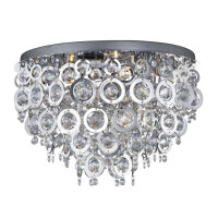 0575-5CC Nova 5Lt Ceiing Flush - Chrome, Acrylic Balls &amp; Rings Searchlight