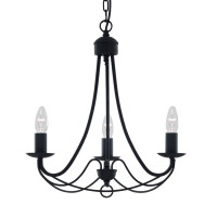 6343-3BK Maypole 3Lt Lampa wisząca - czarny Iron Searchlight