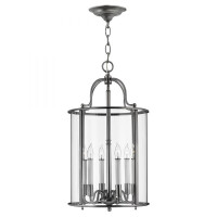 HK-GENTRY-P-L-PW Gentry 6 Light duży lampa wisząca – cyny Elstead - Mega RABATY w koszyku %