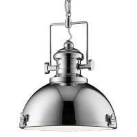2297CC Louisiana Industrial Lampa wisząca - Chrome &amp; Clear Lens Searchlight