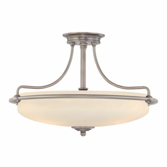 QZ-GRIFFIN-SFM-C Griffin 4 Light Semi-Flush Light – polerowany chrom Elstead - Mega RABATY w koszyku %