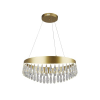 19210-1GO Jewel LED Lampa wisząca - złoty &amp; kryształ Searchlight