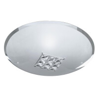 2198-32 Horizon Ceiling Flush - Sanded szkło &amp; Clear kryształ Searchlight