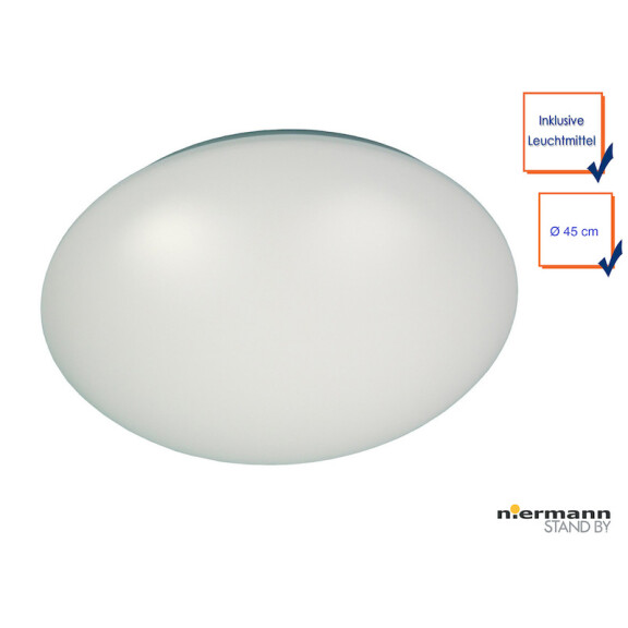 68045 Lampa sufitowa z tworzywa sztucznego PMMA Niermann Standby