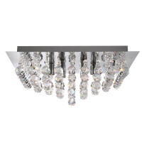 6406-6CC Hanna 6Lt Flush Lampa sufitowa - Chrome &amp; Clear kryształ Searchlight