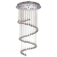 7743CC Hallway 5Lt 80cm Multi-Drop Lampa wisząca - Chrome &amp; kryształ Balls Searchlight