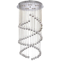 8843CC Hallway 5Lt 80cm Multi-Drop Lampa wisząca - Chrome &amp; kryształ Balls Searchlight