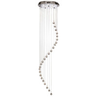 5742CC Hallway 5Lt 180cm Multi-Drop Lampa wisząca- Chrome &amp; kryształ Balls Searchlight