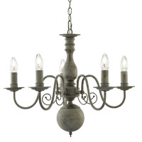 2265-5GY Greythorne 5Lt Lampa wisząca - Textured Grey Metal Searchlight