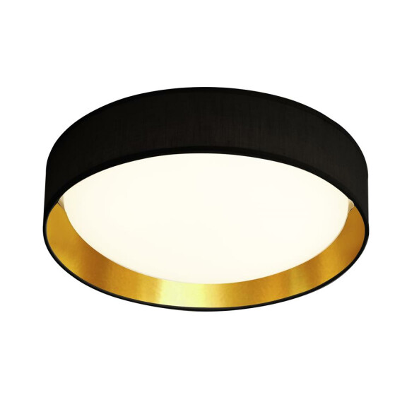 9371-37BGO Gianna LED Flush -czarny/złoty Shade &amp; Acrylic Diffuser Searchlight
