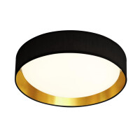 9371-50BGO Gianna LED Flush -czarny/złoty Shade &amp; Acrylic Diffuser Searchlight