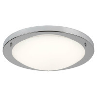 8703SS Geneva LED Flush - satyna srebrny &amp; szkło, IP44 Searchlight