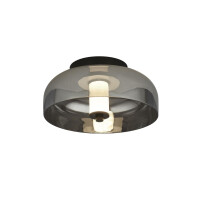 59804-1SM Frisbee LED Flush Lampa sufitowa - Metal &amp; Smoked szkło Searchlight