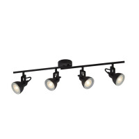 1544BK Focus 4Lt reflektorek Bar - czarny Metal Searchlight