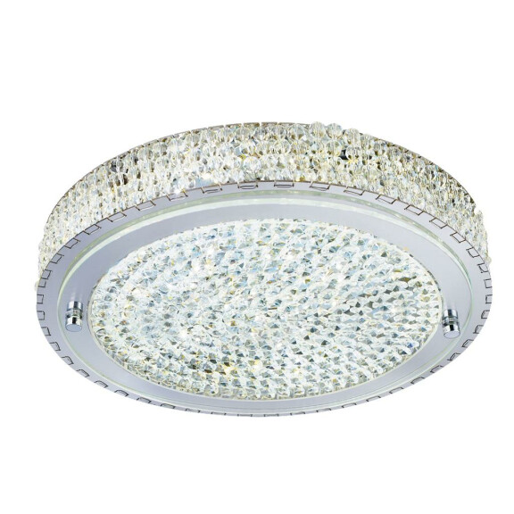 2714CC Florida LED Flush - 40cm -Chrome with Clear kryształ Deco Searchlight